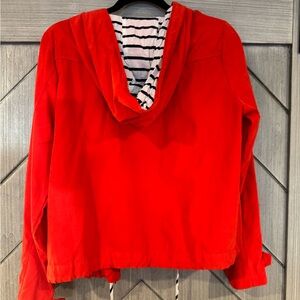 Blu Pepper Red Hooded Jacket